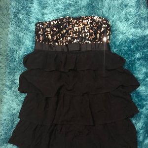 Sequined mini dress